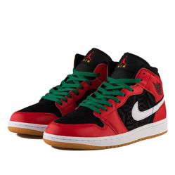 Giày Thể Thao Nike Air Jordan 1 Mid SE DQ8417-006 Màu Đỏ Đen Size 40