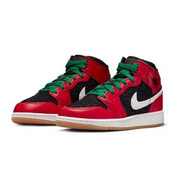 Giày Thể Thao Nike Air Jordan 1 Mid SE DQ8418-006 Màu Đen Đỏ Size 35