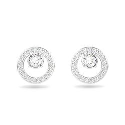 Khuyên Tai Swarovski Creativity Stud Earrings White, Rhodium Plated 5201707 Màu Trắng