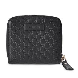 Ví Gucci Micro GG Guccissima Leather Small Bifold Wallet 449395 Màu Đen