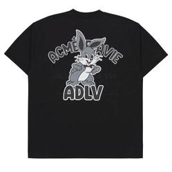 Áo Phông Acmé De La Vie ADLV Cartoon Rabbit Short Sleeve T-Shirt Màu Đen Size 1