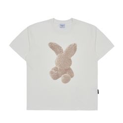 Áo Phông Acmé De La Vie ADLV Cream Fuzzy Rabbit Short Sleeve T-Shirt Cream Màu Kem