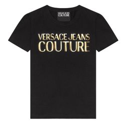Áo Phông Versace Jeans Couture In Black 74HAHT01 CJ03T G89 Màu Đen Size S