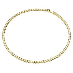 Dây Chuyền Swarovski Matrix Tennis Necklace Round Cut, Small, Yellow, Gold-Tone Plated 5661191 Màu Vàng