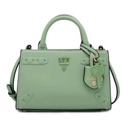 Túi Đeo Chéo Lyn Fineness Re-Edit Top Handle XS Handbags LL22WBF297 Màu Xanh Green