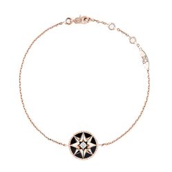 Vòng Đeo Tay Dior Rose Des Vents Braceletrose Gold, Diamond And Onyx JRDV95018_0000 Màu Vàng Hồng (Chế Tác)