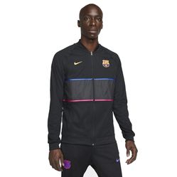 Áo Khoác Nam Nike Soccer Wear Replica Wear FC Barcelona I96 Anthem Full Zip Jacket CL DB7812 014 Màu Đen Size S