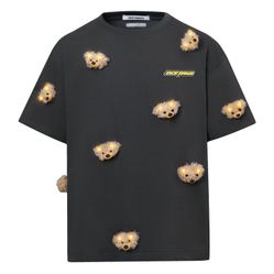 Áo Phông 13 De Marzo Luminous Plush Bear T-Shirt Black FR-JX-520 Màu Đen Size S