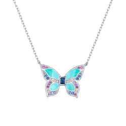 Dây Chuyền Nữ Kya Jewel Butterfly Đá CZ Cao Cấp N184 Phối Màu