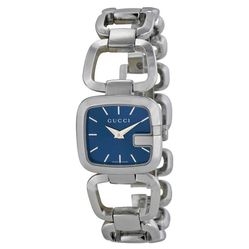 Đồng Hồ Nữ Gucci G-Gucci Blue Dial Stainless Steel Watch 34mm Màu Xanh Bạc