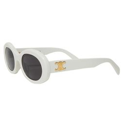 Kính Mát Celine Oval Sunglasses CL40194U 25A Màu Trắng Đen