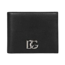Ví Nam Dolce & Gabbana D&G Black Leather With Logo DG BP3102 AW576 80999 Màu Đen