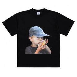Áo Phông Acmé De La Vie ADLV Baby Face Cap Boy ADLV-21SS-SSBKBF-CPB T-shirt Màu Đen
