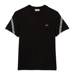 Áo Phông Nam Lacoste Men's Regular Fit Printed Bands T-Shirt TH9873 Màu Đen Size 5