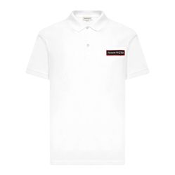 Áo Polo Nam Alexander McQueen White With Logo Embroidered 650420 QQX01 9000 Màu Trắng