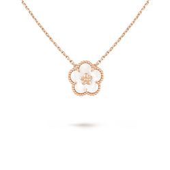 Dây Chuyền Nữ Van Cleef & Arpels Lucky Spring Pendant, Plum Blossom Màu Vàng (Chế Tác)