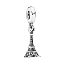 Hạt Vòng Charm Nữ Pandora Paris Eiffel Tower Dangle 791082 Màu Bạc