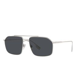 Kính Mát Nam Burberry BBR  Men's Sunglasses BE3130 100587 59 Màu Xám Đậm
