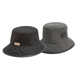 Mũ Gucci Reversible GG Supreme Bucket Hat Đội 2 Mặt ( Ghi- Đen)