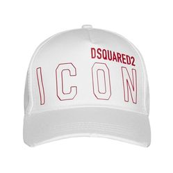 Mũ Nam Dsquared2 White With Logo Red ICON Printed BCM066505C00001 M1747 Màu Trắng