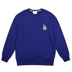 Áo Nỉ Sweater MLB LA Dodgers Chain Embroidery Comfort Sweatshirt In Blue