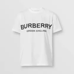 Áo Phông Burberry Logo Print Cotton T-shirt Màu Trắng