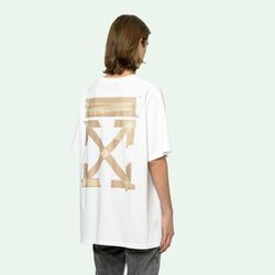 Áo Phông Off-White Tape Arrows S/S Over T-Shirt Màu Trắng
