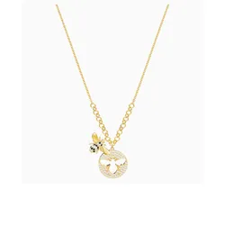Dây Chuyền Swarovski Lisabel Necklace, White, Gold-Tone Plated