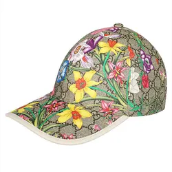 Mũ Nam Gucci 603986 4HI89 GG Flora Cap Beige Phối Màu Size M