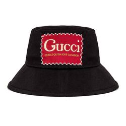 Mũ Tròn Gucci Bucket Hat Màu Đen