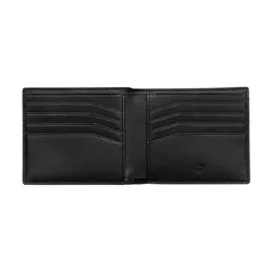Ví MCM Small Bifold Wallet Injection Logo Black Màu Đen