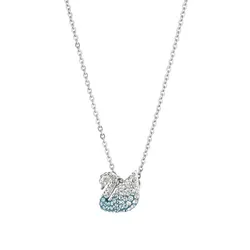 Dây Chuyền Nữ Swarovski Iconic Swan Pendant Necklace 5512094 Màu Bạc Xanh