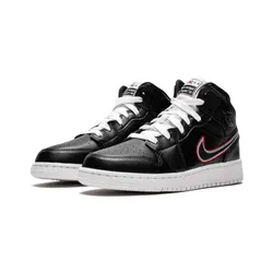 Giày Thể Thao Nike Jordan 1 Mid Maybe I Destroyed The Game Màu Đen