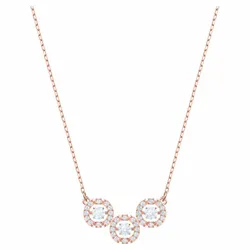 Dây Chuyền Swarovski Sparkling Dance Trilogy Necklace White Rose-gold Tone Plated