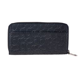 Ví Cầm Tay Coach Midnight Accordion Wallet In Signature Leather Màu Đen