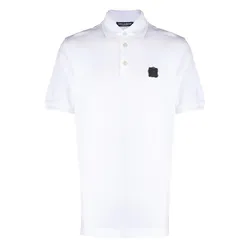 Áo Phông Dolce & Gabbana D&G DG Patch Polo Shirt Màu Trắng Size XS
