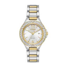 Đồng Hồ Nữ Citizen silhouette Crystal Silver Dial Ladies Watch FE1164-53A