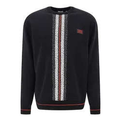Áo Nỉ Burberry Monogram Print Sweatshirt Màu Đen Size XXS