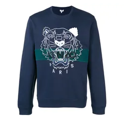 Áo Nỉ Kenzo Sudadera Tiger Màu Xanh Green