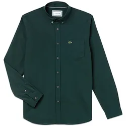 Áo Sơ Mi Dài Tay Lacoste Gingham Shirt CH0483 00 DGZ Màu Xanh Green Size M