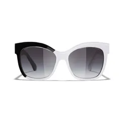 Kính Mát Chanel Butterfly Sunglasses Black White Gray