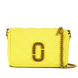 Túi Xách Marc Jacobs The Status Flap Crossbody Bag Màu Vàng