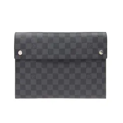 Túi Nam Louis Vuitton LV Alpha Triple Pouch Damier Graphite N60255 Màu Xám Size 19.5