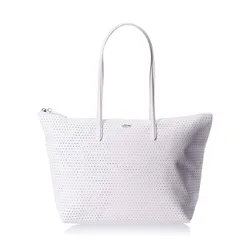 Túi Tote Lacoste White Women's L.12.12 Concept Fantaisie Shopping Bag Màu Trắng