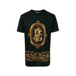 Áo Phông Nam Dolce & Gabbana D&G Baroque Logo Print T-Shirt Size 44