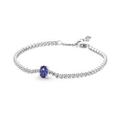 Vòng Đeo Tay Nữ Pandora Tennis Pavé Đính Đá 590039C01 Màu Xanh Dương Size 18