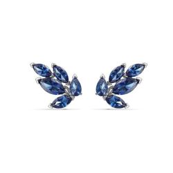 Khuyên Tai Swarovski Louison Stud Pierced Earrings, Blue, Rhodium plated 5536549
