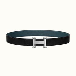 Thắt Lưng Hermès Agora Belt Buckle & Reversible Leather Strap 32 mm Màu Đen Size 80