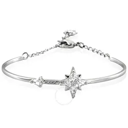 Vòng Đeo Tay Swarovski Symbolic Bangle, White, Rhodium Plated 5511401