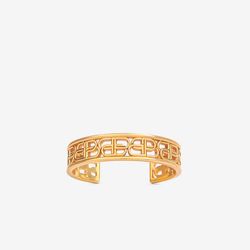 Vòng Vàng Balenciaga BB Cuff Bracelet In Gold Brass Màu Vàng Gold